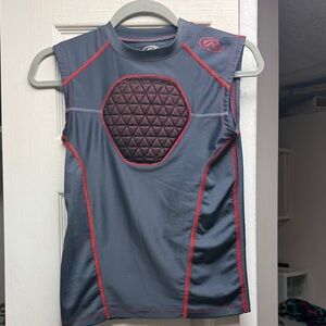 Rawlings Gray and Red Sleeveless Padded Top size medium youth